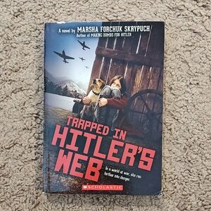 Scholastic's Trapped in Hitler's Web - Red and Black Cover